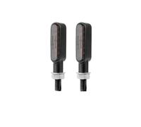 WBFLZTYOP 2pcs 3/6 Leds Motorcycle Indicators Mini LED Turn Signal Light Flasher Amber Signal Lamp Blinker Black/Chrome Intermitentes Moto Turn Signals