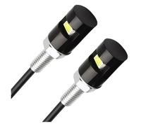 WBFLZTYOP 2Pcs Car Motorcycle Number License Plate Lights 12V LED 5630 SMD Auto Tail Front Screw Bolt Bulbs Lamps Light Source Turn Signals