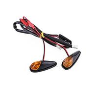 WBFLZTYOP 2pcs LED Motorcycle Flush Mount Turn Signal Light Motorbike Indicator Lamp Amber Motorcycle Turn Signal Flashing Indicator Light Turn Signals