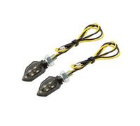 WBFLZTYOP 2pcs Mini Universal Motorcycle LED Turn Signal Indicators Light Amber Blinker Led Motorbike Bright Lamp Turn Signals
