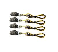 WBFLZTYOP 2pcs Mini Universal Motorcycle LED Turn Signal Indicators Light Amber Blinker Led Motorbike Bright Lamp Turn Signals