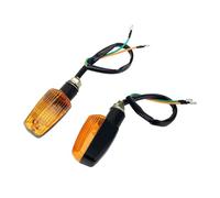 WBFLZTYOP 2Pcs Motorcycle Flashing Lights Led Turn Signal Lights Amber Lamp Universal Motorbike Rear Blinker Indicator Tail Light 12V Turn Signals
