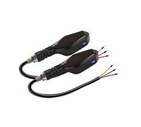 WBFLZTYOP 2Pcs Motorcycle Led Turn Signal Indicator Lights Color Projection Lamp Universal Led Moto Sequential Flowing Flash Running Light Turn Signals