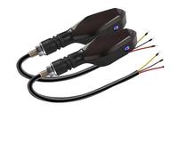 WBFLZTYOP 2PCS Motorcycle LED Turn Signal Lamp 27 Modes Color Projection Lamp Sequential Flowing Flash Indicator Lights Running Light Turn Signals