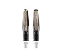 WBFLZTYOP 2PCS Motorcycle LED Turn Signal Light Universal DRL Amber Flowing Blinker Indicator Motorcycle Flashing Light Tail Lamp Turn Signals