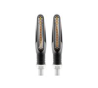 WBFLZTYOP 2PCS Motorcycle LED Turn Signal Light Universal DRL Amber Flowing Blinker Indicator Motorcycle Flashing Light Tail Lamp Turn Signals