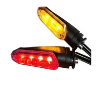 WBFLZTYOP 2pcs Motorcycle LED Turn Signal Lights Yellow Flowing Flashing Turn Signal Indicator Moto Biker For Ho&nda For Ya&maha Accessories Turn Signals