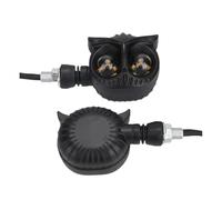 WBFLZTYOP 2pcs Motorcycle Owl Turn Signal Light Motorbike Amber Indicators Blinker Running Lights Universal 12V Moto Rear Lamp Accessories Turn Signals