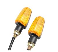 WBFLZTYOP 2pcs Motorcycle Turn Signal Electric Halogen Yellow Cap Indicator GN125 Diamond Leopard Turn Light Flashing Motorcycle Led Turn Signals