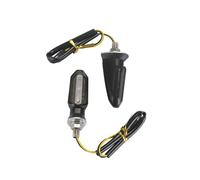 WBFLZTYOP 2PCS Motorcycle Turn Signal LED Headlight Amber Flashing Light Blinker 12V 3 LED Tail Light For UTV Scoot Turn Signals