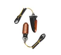 WBFLZTYOP 2PCS Motorcycle Turn Signal LED Headlight Amber Flashing Light Blinker 12V 3 LED Tail Light For UTV Scoot Turn Signals