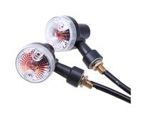 WBFLZTYOP 2Pcs Motorcycle Turn Signals Indicator Lights Motorbike Flasher Amber Lamp Blinker Universal For Dirtbike Off-road MX Turn Signals