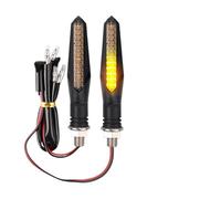 WBFLZTYOP 2pcs Motorcycle Turn Signals LED Light 12 * 2835SMD Flowing Water Blinker IP67 Flashing Indicator Bendable 12V Flashing Lights Turn Signals