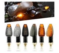 WBFLZTYOP 2PCS Universal 12V Flashing Turn Signals Motorcycle LED Lights Blinker Indicator For Cafe Racer For Ho&nda For B&M&W For Ya&maha Turn Signals