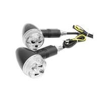 WBFLZTYOP 2pcs Universal LED 3D Turn Signal Indicators Light Amber Lamp Motorcycle For Bobber Cafe Racer Old School Bobber Touring Dirt Turn Signals