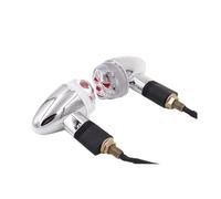 WBFLZTYOP 2pcs Universal LED 3D Turn Signal Indicators Light Amber Lamp Motorcycle For Bobber Cafe Racer Old School Bobber Touring Dirt Turn Signals