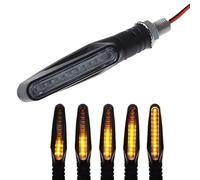 WBFLZTYOP 2PCS Universal LED Motorcycle Turn Signal Light 12v IP68 Waterproof Amber Flasher Indicator Blinker Rear Lights Lamp Accessories Turn Signals