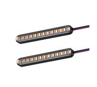 WBFLZTYOP 2PCS Universal LED Motorcycle Turn Signal Light Flowing Turn Signal Indicators Indicator Rear Lights Lamp Accessories Turn Signals