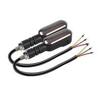 WBFLZTYOP 2PCS Universal Motorcycle LED Turn Signal Lamp Color Projection Lamp Sequential Flowing Flash Indicator Running Fog Lights Part Turn Signals