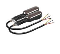WBFLZTYOP 2PCS Universal Motorcycle LED Turn Signal Lamp Color Projection Lamp Sequential Flowing Flash Indicator Lights Running Light Turn Signals