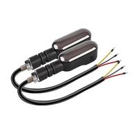 WBFLZTYOP 2PCS Universal Motorcycle LED Turn Signal Lamp Color Projection Lamp Sequential Flowing Flash Indicator Running Fog Lights Part Turn Signals