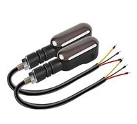WBFLZTYOP 2PCS Universal Motorcycle LED Turn Signal Lamp Color Projection Lamp Sequential Flowing Flash Indicator Lights Running Light Turn Signals