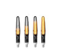 WBFLZTYOP 2PCS Universal Motorcycle Turn Signal Light 12V LED Tail Flasher Flowing Water Blinker IP68 Waterproof Motorcycle Flashing Light Turn Signals