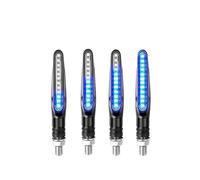 WBFLZTYOP 2PCS Universal Motorcycle Turn Signal Light 12V LED Tail Flasher Flowing Water Blinker IP68 Waterproof Motorcycle Flashing Light Turn Signals