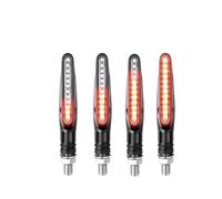 WBFLZTYOP 2PCS Universal Motorcycle Turn Signal Light 12V LED Tail Flasher Flowing Water Blinker IP68 Waterproof Motorcycle Flashing Light Turn Signals