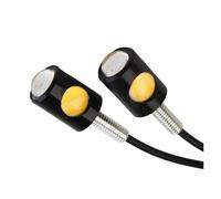 WBFLZTYOP 2X Motorcycle Turn Signal Indicator Bulbs For License Plate Car Motorcycle Turn Signals Tiny Amber LED 10mm 12V Light Assembly Turn Signals