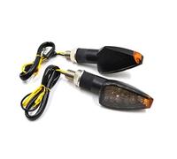 WBFLZTYOP 2X Universal Motorcycle LED Turn Signal Indicators Light Amber Blinker Light 14 Led 12V 2W Short Motorbike Lamp Turn Signals