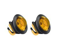 WBFLZTYOP 3LED Waterproof Side Marker Indicators Light LED 12V Lamp Mini 3/4" For Truck Trailer Tail Clearance Lights Turn Signals