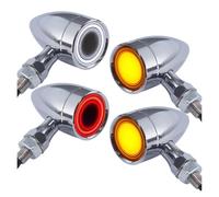 WBFLZTYOP 4 PCS Motorcycle Turn Signals LED Front Rear Lights, Universal For Ha&rley For Chopper Bobber For Suziki Turn Signals