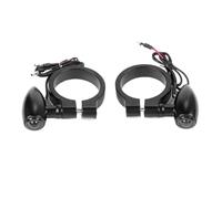 WBFLZTYOP 41mm Fork Tubes Motorcycle LED Turn Signal Light Black/Chrome Mini Turn Signal Lamp Flasher Light Clignotant Moto Led 12V Turn Signals