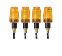 WBFLZTYOP 4PCS 12V Motorcycle Blub Turn Signal Lamp Turning Indicators Light Blinkers Signal Amber Bike Motorcycle Accessories Turn Signals