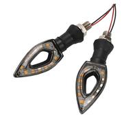 WBFLZTYOP 4Pcs 2Pcs Motorcycle Heart Shape Universal 12 LED Turn Signals Short Turn Signal Lights Indicator Blinkers Flashers Amber Color Turn Signals