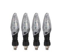 WBFLZTYOP 4Pcs LED Motorcycle Turn Signal Light 3 LED Flashers Waterproof Amber Blinker Indicator Motorbike Front Rear Tail Lamp Accessori Turn Signals