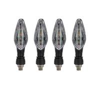 WBFLZTYOP 4PCS Motorcycle LED Turn Signal Light Blinker Amber Indicator Scooter Front Rear Tail Lights Motorbike Accessories Turn Signals