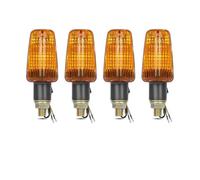 WBFLZTYOP 4PCS Motorcycle Turn Signal Lamp M10 Mini Turn Signals Amber Lens For Ho&nda CB250 350 400 500 650 900 Shadow VT750 VT1100 12V Turn Signals