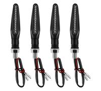 WBFLZTYOP 4Pcs Motorcycle Turn Signal Light Universal 12LED Front Rear Flowing Turn Lights Professional Sequential Indicator Running Lamp Turn Signals