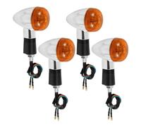 WBFLZTYOP 4Pcs Motorcycle Turn Signal Light Universal Moto Indicator Light Turning Amber Lamp Bulb Motorbike Lamps Blinker Flash Bike Lamp Turn Signals