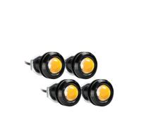 WBFLZTYOP 4Pcs Universal 12V Front Grille Lighting Amber Power Led Eagle Eye DRL Car Fog Bulb Reverse Backup Parking Side Signal Lamp Turn Signals