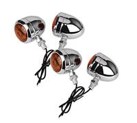 WBFLZTYOP 4PCS Universal 12V Single Wire Turn Signals Lights For Cafe Racer For Ha&rley Motorcycle Turn Signals Motorcycle Accessories Turn Signals
