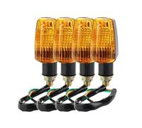 WBFLZTYOP 4PCS Universal Motorcycle Blub Turn Signal Lamp Turning Indicators Light Blinkers Signal Amber Bike Motorcycle Accessories 12V Turn Signals