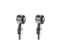 WBFLZTYOP 4x 2x Motorcycle Micro LED Mini Turn Signal Flashing Lighting Front/Rear 8mm Amber Blinker Indicator For Bobber Chopper Turn Signals