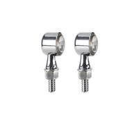 WBFLZTYOP 4x 2x Motorcycle Micro LED Mini Turn Signal Flashing Lighting Front/Rear 8mm Amber Blinker Indicator For Bobber Chopper Turn Signals