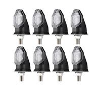 WBFLZTYOP 8mm Motorcycle Led Turn Signal Lights Black Brake Blinker Light Flashing Amber Light For Ho&nda For Ya&maha Motorcycle Indicator Turn Signals