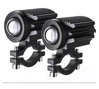 WBFLZTYOP Additional Spotlights Led Headlights For Motorcycle LED Light Lamp 12-80V Dual-Color White/Amber Universal Auxiliary Fog Light Turn Signals