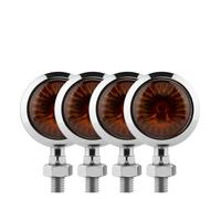 WBFLZTYOP Chrome Motorcycle Turn Signals Indicator Light Motorbike Blinker Lamp Intermitentes Moto For Ho&nda For Suzuki For Ya&maha Turn Signals