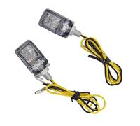 WBFLZTYOP LED Motorcycle Mini Turn Signal Lights Blinker Flashing Indicator 12V Housing Chrome Trucks 6mm Bolt Screw Lamp Bulb Power Turn Signals
